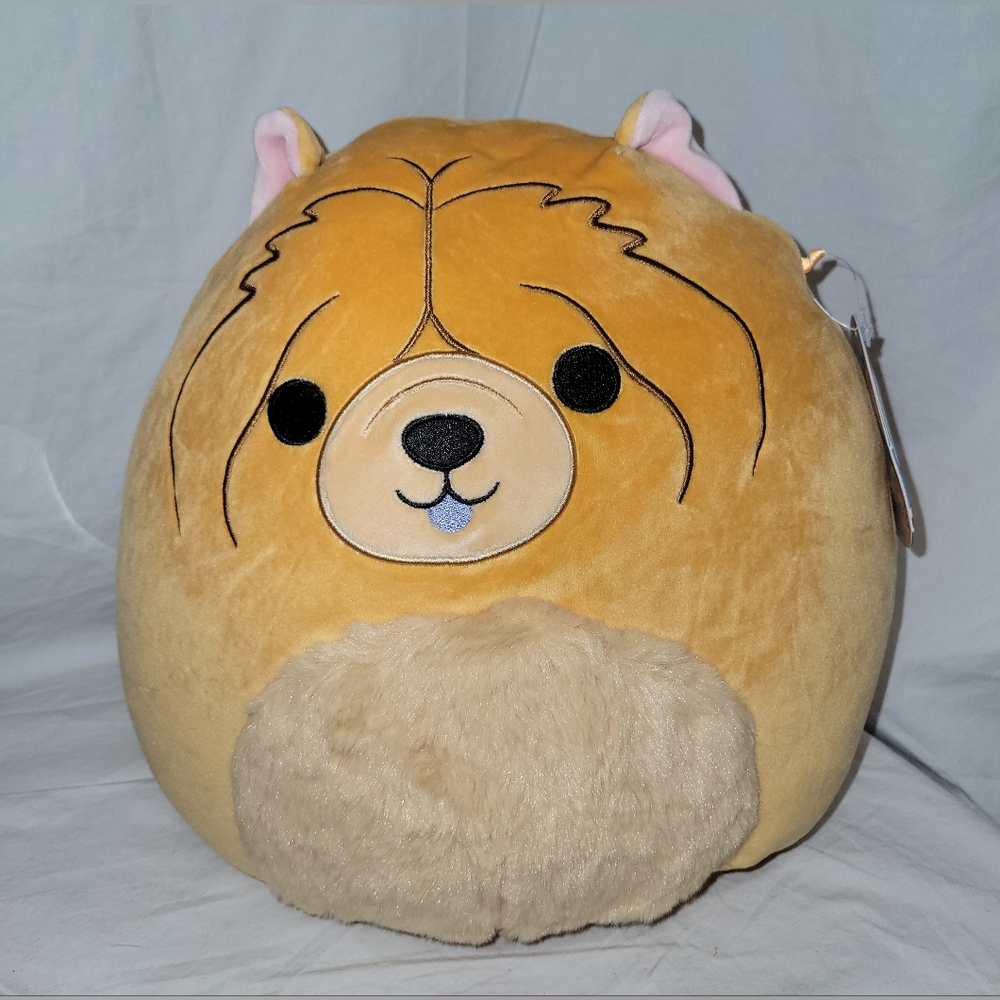 Original Squishmallows SANDRO 11" Ultra Rare Blue Tongue Chow Dog Soft Plush NWT - Picture 1 of 10